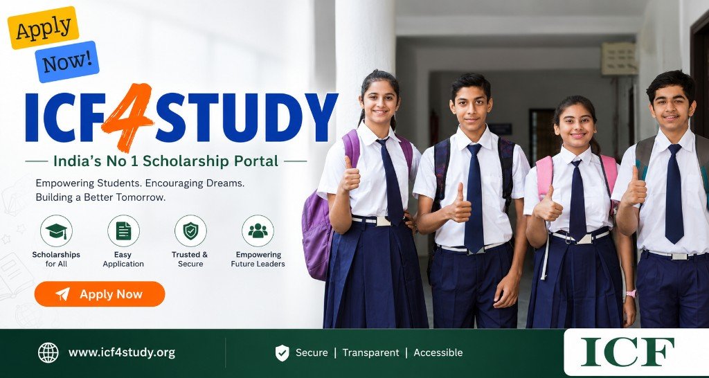 ICF4STUDY — India's No 1 Scholarship Portal. Scholarships for all, easy application, trusted and secure.